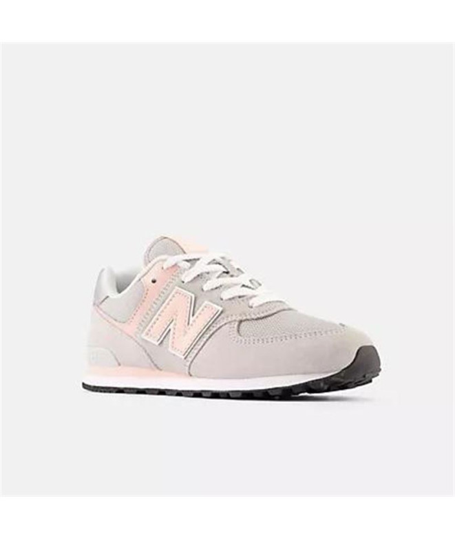 Chaussures New Balance Enfant 574 Core Gris-Saumon