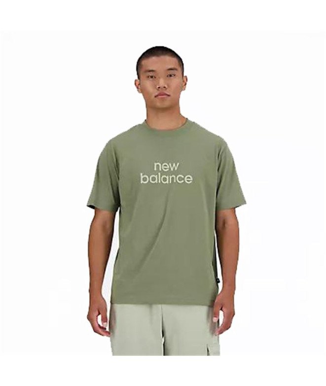 T-shirt New Balance Homme Sport Essentials Linear Green