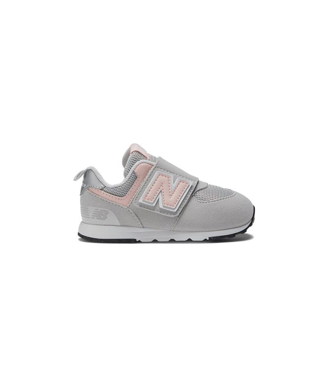 Chaussures New Balance 574 NEW-B Crochet & Boucle Baby Gris-Rose