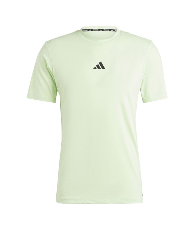 T-shirt by Fitness adidas Essentials Wo Logo Homme Green