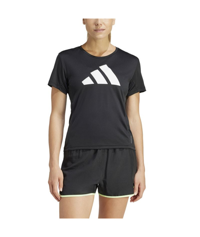 T-shirt de Running adidas Run It Femme Noir