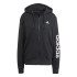 Chaqueta adidas Linear Fleeze Hoodie Mujer Negro