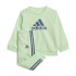 Conjunto adidas Bos Jogger French Terry Infantil Verde