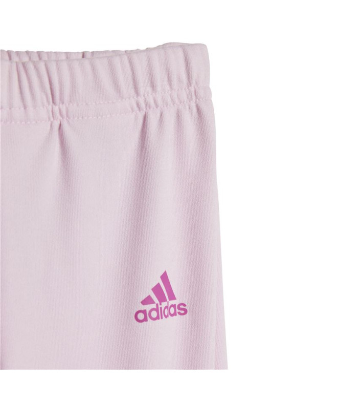 Conjunto adidas I Cb Ft Jog Infantil Ivory