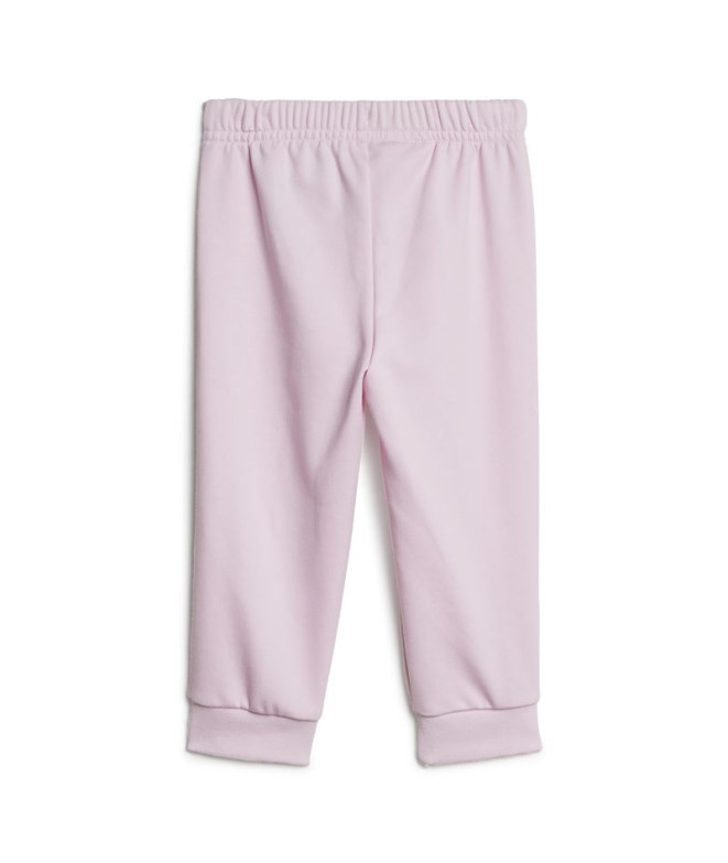 Conjunto adidas I Cb Ft Jog Infantil Marfil