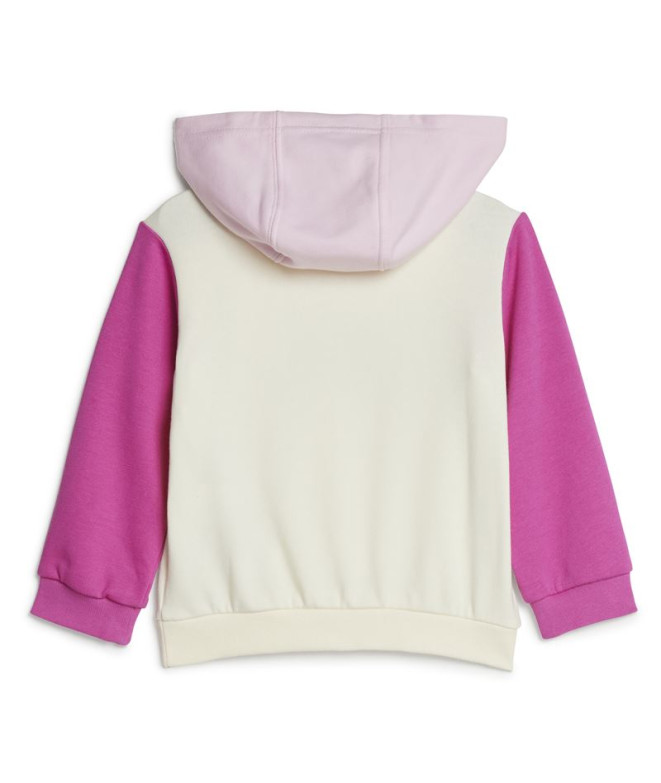 Conjunto adidas I Cb Ft Jog Infantil Marfil