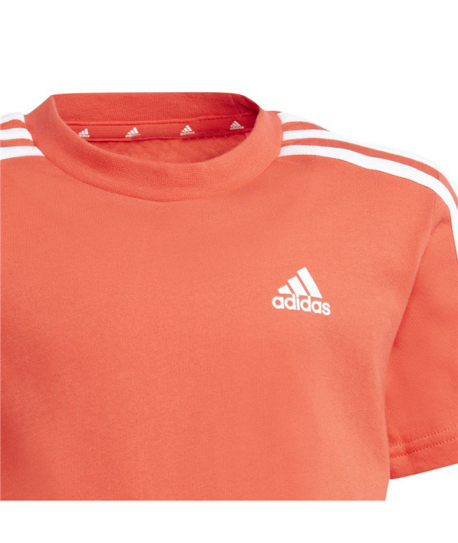 Conjunto adidas Lk 3Bandas Infantil Vermelho