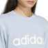 Moletom adidas French Terry Linear Mulher Azul