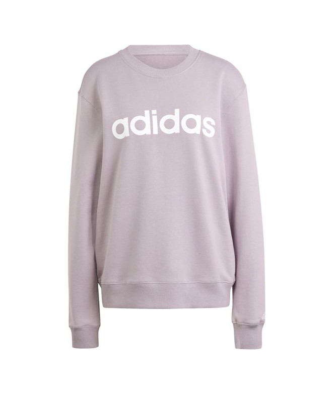 Moletom adidas French Terry linear Mulher Lila