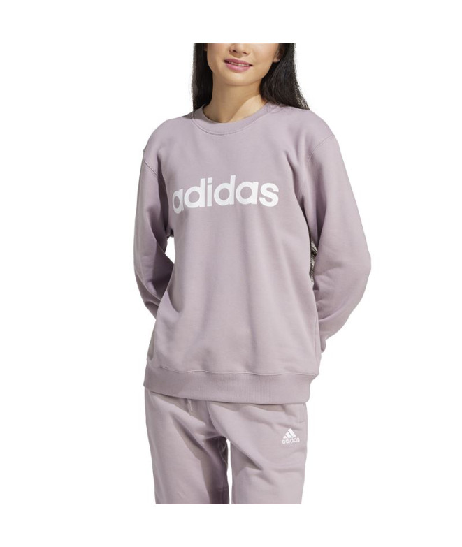 Sudadera adidas Linear French Terry Mujer Lila