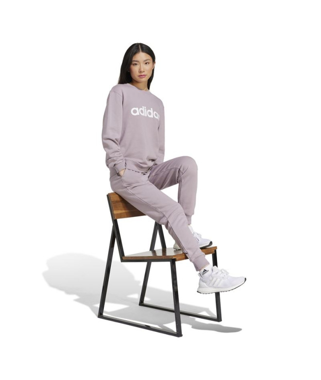 Sweat adidas Linear French Terry Femme Lila