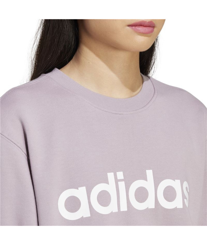 Sweat adidas Linear French Terry Femme Lila