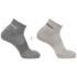 Meias by Fitness Salomon Sunday Smart Crew Preto Cinzento Preto