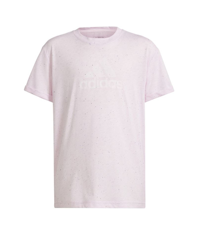 Camiseta adidas G Fi Bl Niña Rosa