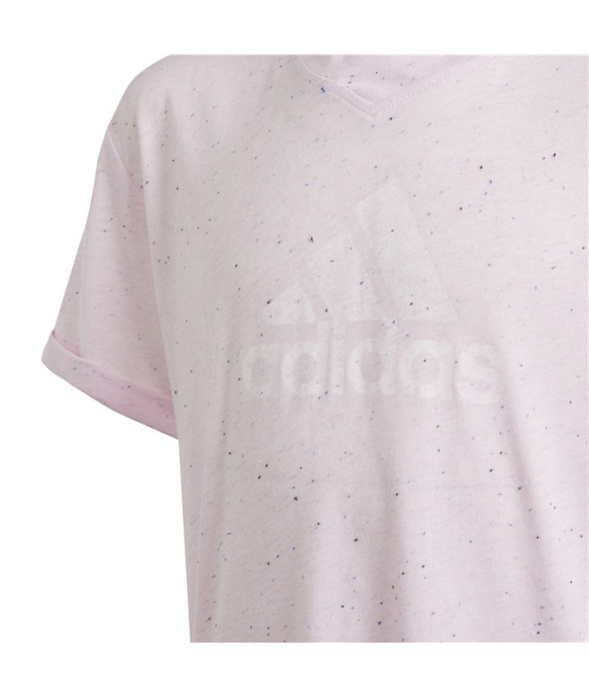 Camiseta adidas G Fi Bl Niña Rosa