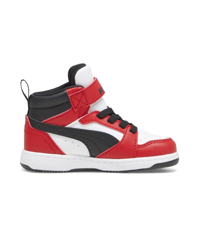 Zapatillas de Puma Rebound V6 Mid Infantil Rojo