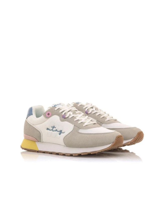 Chaussures Mustang Joggo Neyma White Lucy Blue...