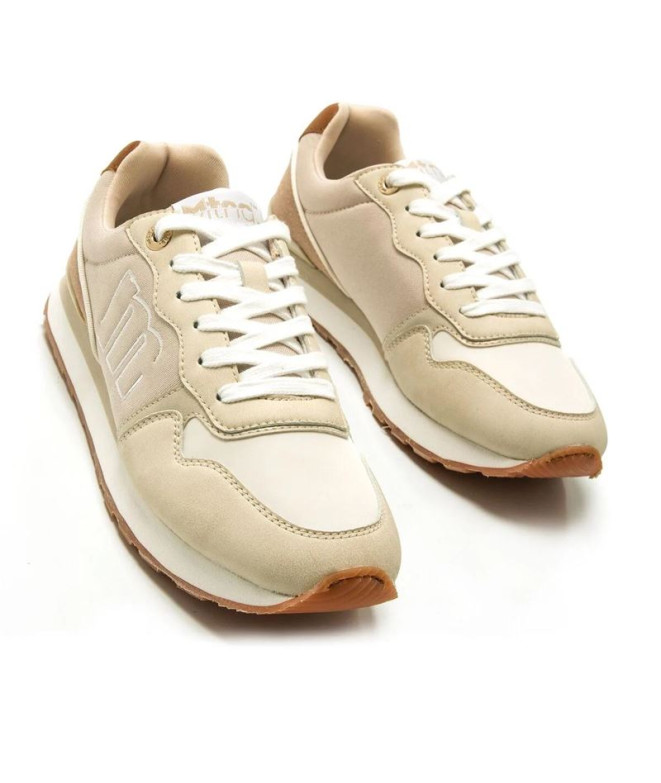Zapatillas Mustang Joggo Naidos Beige Mujer