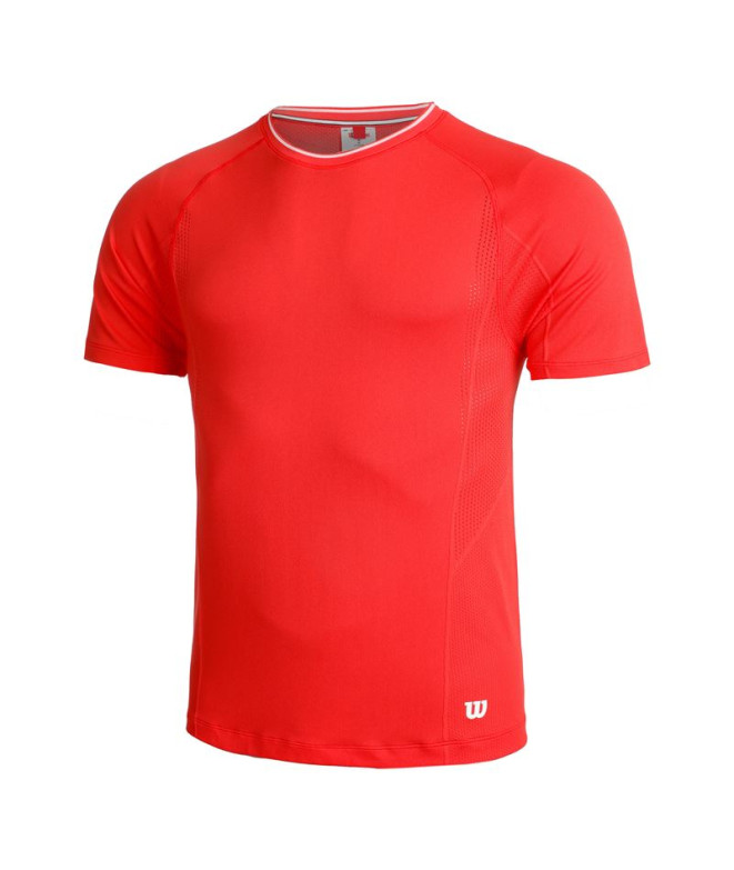 Camiseta de Pádel Wilson Team Seamless Crew Rojo Hombre