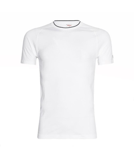 Camiseta de Pádel Wilson Team Seamless Crew Branco Homem