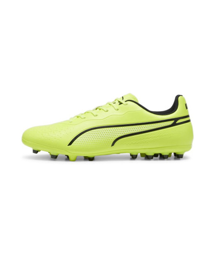 Botas de futebol Puma King Match MG Lima/Preto