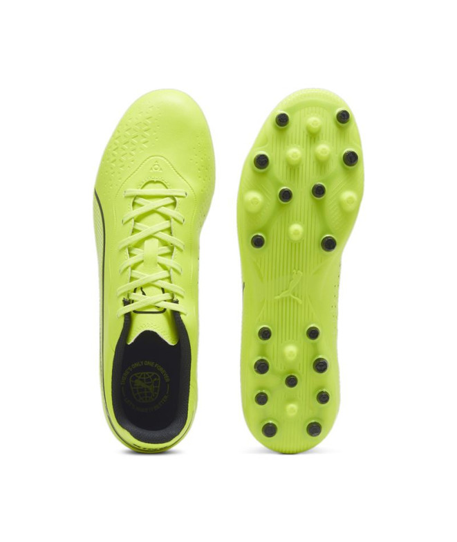 Botas de fútbol Puma King Match MG Lima/Negro