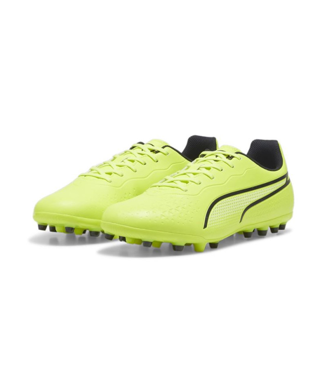 Botas de fútbol Puma King Match MG Lima/Negro