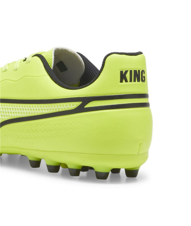 Botas de fútbol Puma King Match MG Lima/Negro