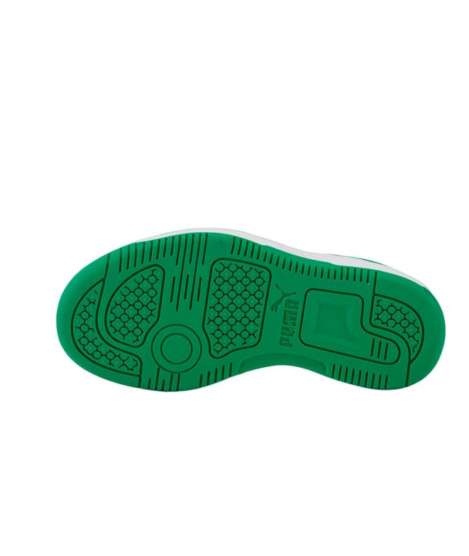 Chaussures de Puma Rebound V6 Lo Enfant Vert