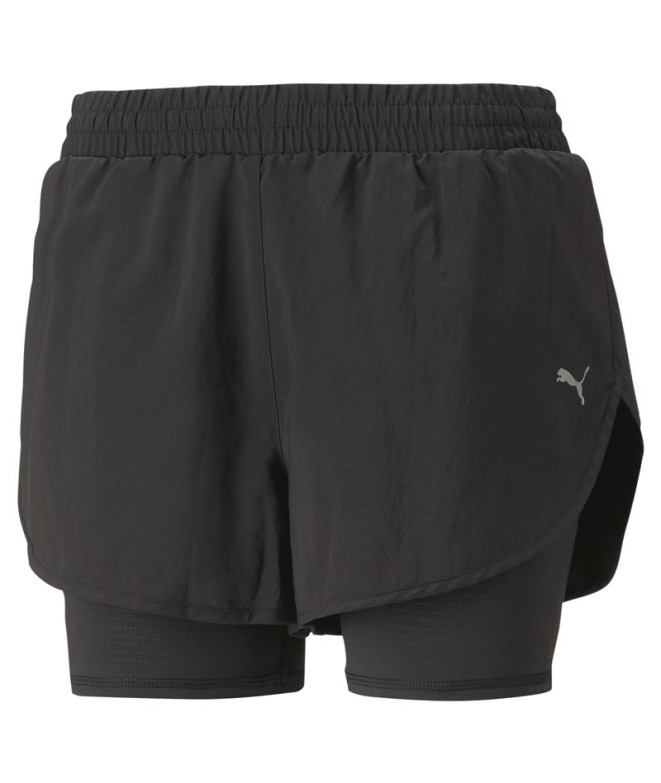 Pantalon Running Femme by Puma Run Favorite Woven 2 Noir