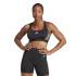 Sujetador Deportivo adidas Essentials Powereact Mid support 3Bandas Mujer Negro