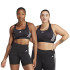 Sujetador Deportivo adidas Essentials Powereact Mid support 3Bandas Mujer Negro