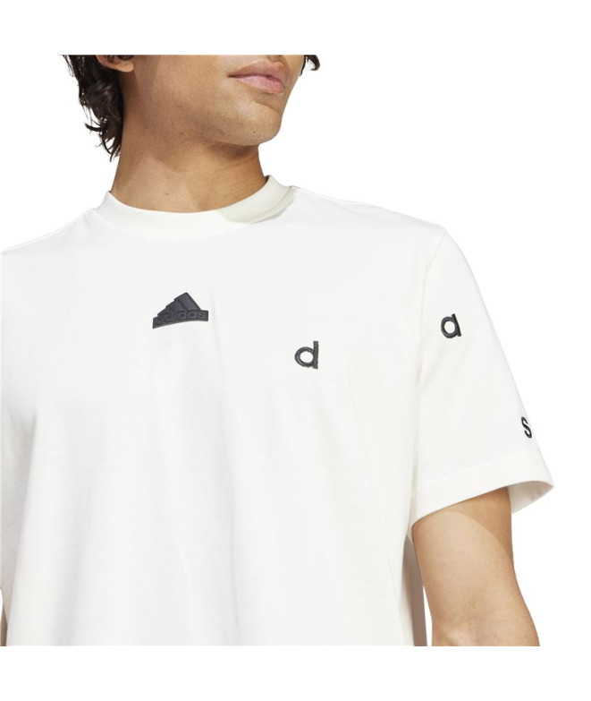 T-shirt adidas Bl Sj Q1 Homme Blanc