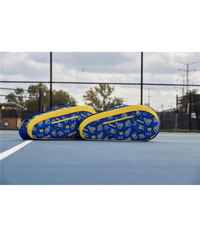 Mochila de Tenis Wilson Minions V3.0 Team 3Pk Azul