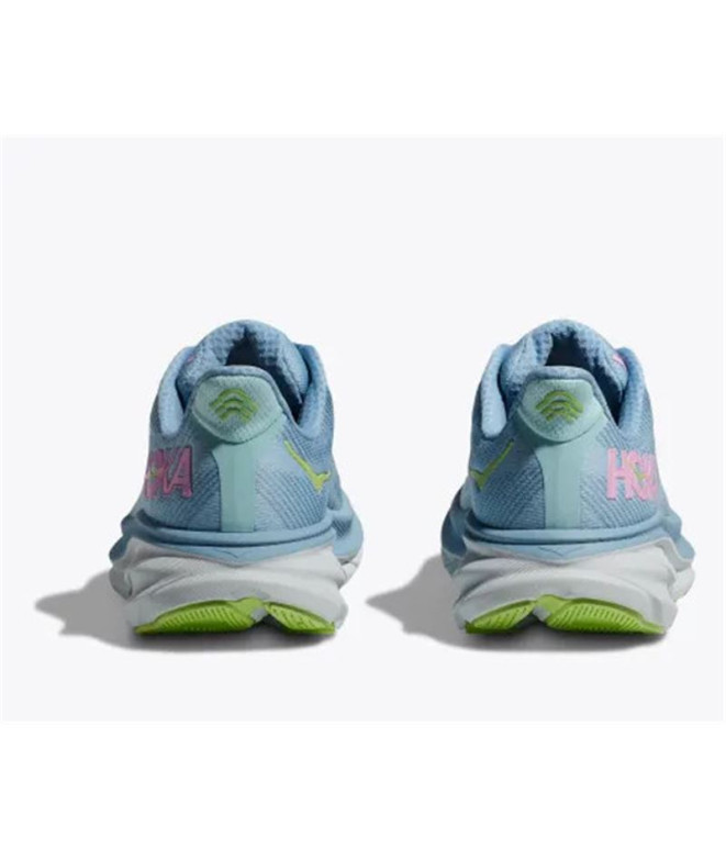 Chaussures de Running Hoka Clifton 9 Femme Bleu...