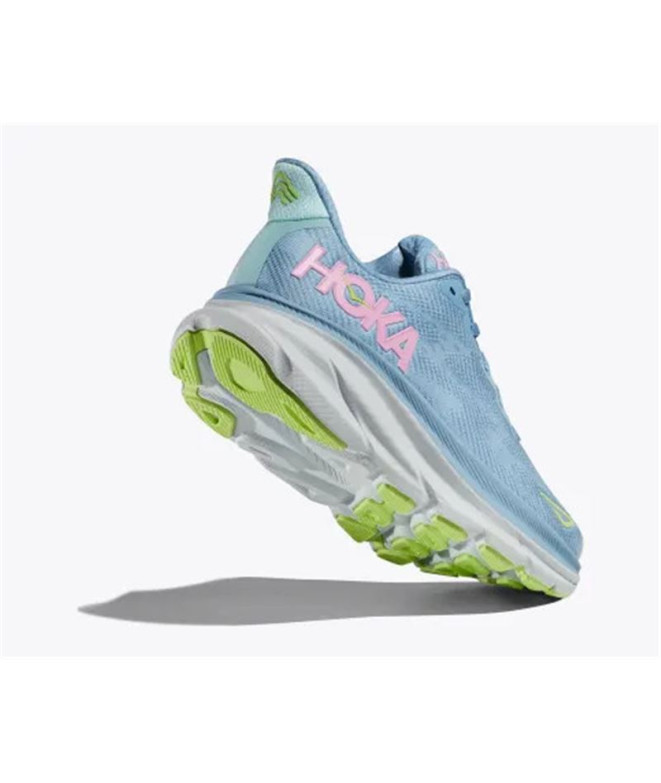 Chaussures de Running Hoka Clifton 9 Femme Bleu...