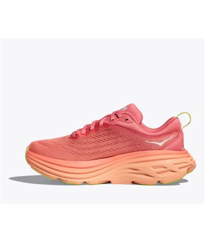 Chaussures de Running Hoka Bondi 8 Femme Corail