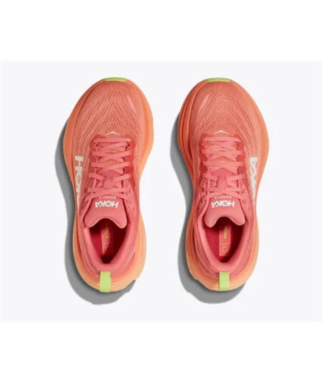 Chaussures de Running Hoka Bondi 8 Femme Corail