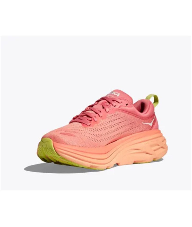 Chaussures de Running Hoka Bondi 8 Femme Corail