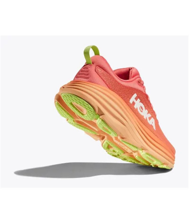 Chaussures de Running Hoka Bondi 8 Femme Corail
