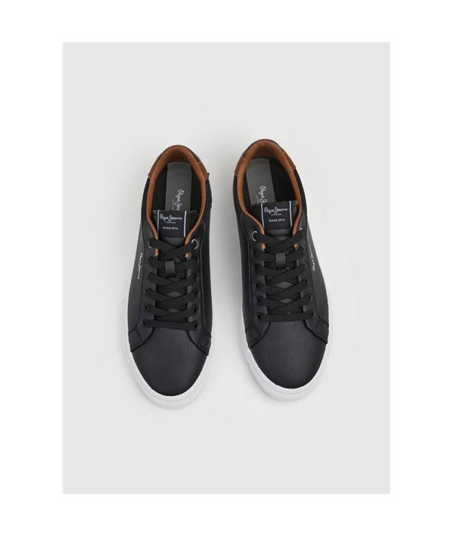 Chaussures Pepe Jeans Kenton Court Homme Noir