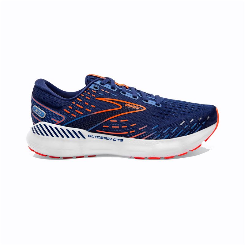 Zapatilla running hombre Brooks Glycerin 20 negra azul turquesa