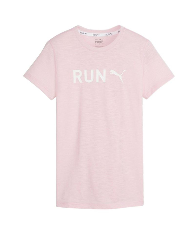Camiseta by Running Puma Women's Graphic Purple Mulher