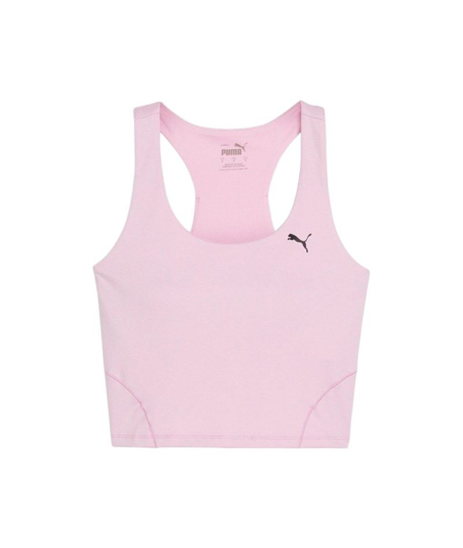 Camiseta por Running Puma Studio Foundation 2 Lila Mulher