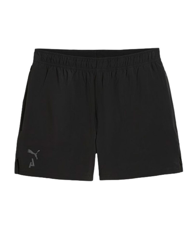 Calça by Running Puma Seasons 5" Woven Black Homem