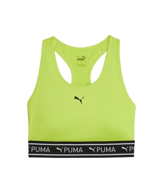 Brassiere de sport par Fitness Puma 4Keeps Elastic Femme Jaune