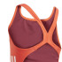 Maillot de bain de Natation adidas Cut 3 Bandas Enfant Rouge