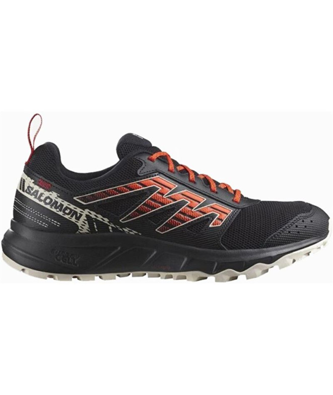 Sapatilhas de Trail Salomon Wander Preto/Cinza/Laranja Homem