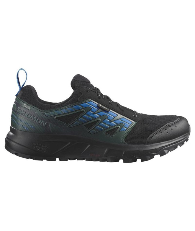 Sapatilhas de Trail Salomon Wander Gore Preto/Azul Homem