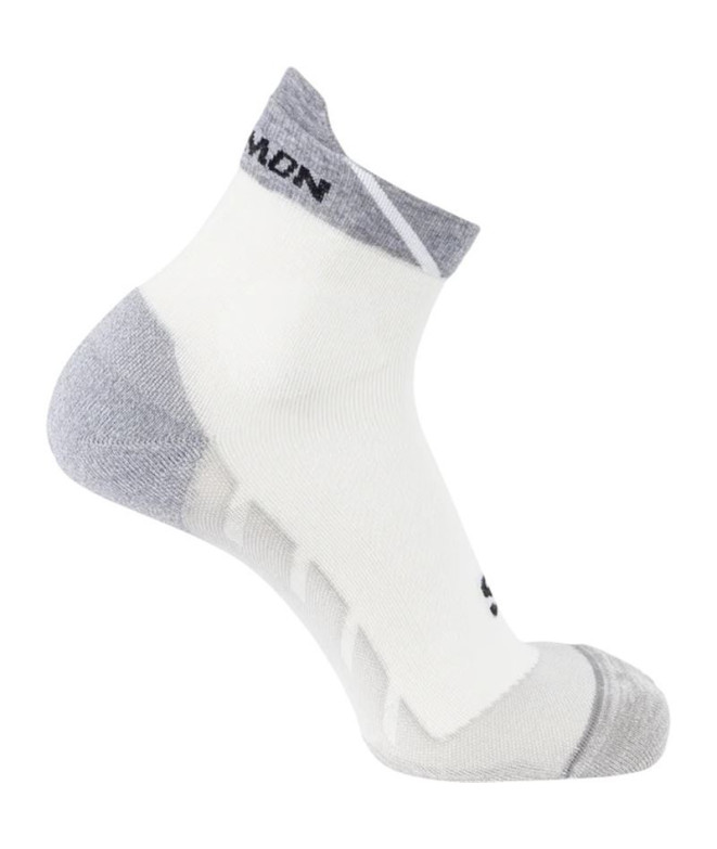 Calcetines de Running Salomon SpeedCross Ankle Blanco Gris